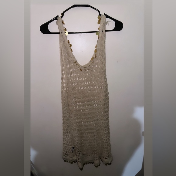 Plus Crochet Hollow-out Cover Up WITHOUT Bikini - Picture 3 of 4